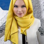 Muslima Wear Püsküllü Şal Sarı