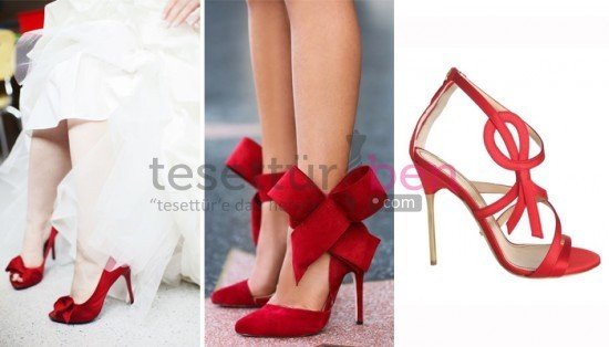 Renkli Gelin Ayakkabısı Modelleri Kırmızı