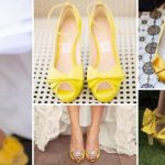 Renkli Gelin Ayakkabısı Modelleri Sarı