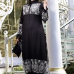 Tül Dantelli Abiye Elbise - Siyah Gri - Nesrin Emniyetli