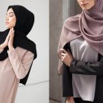 İnayah Black-Rayon Blend Jersey Hijab Başörtülü Eşarp